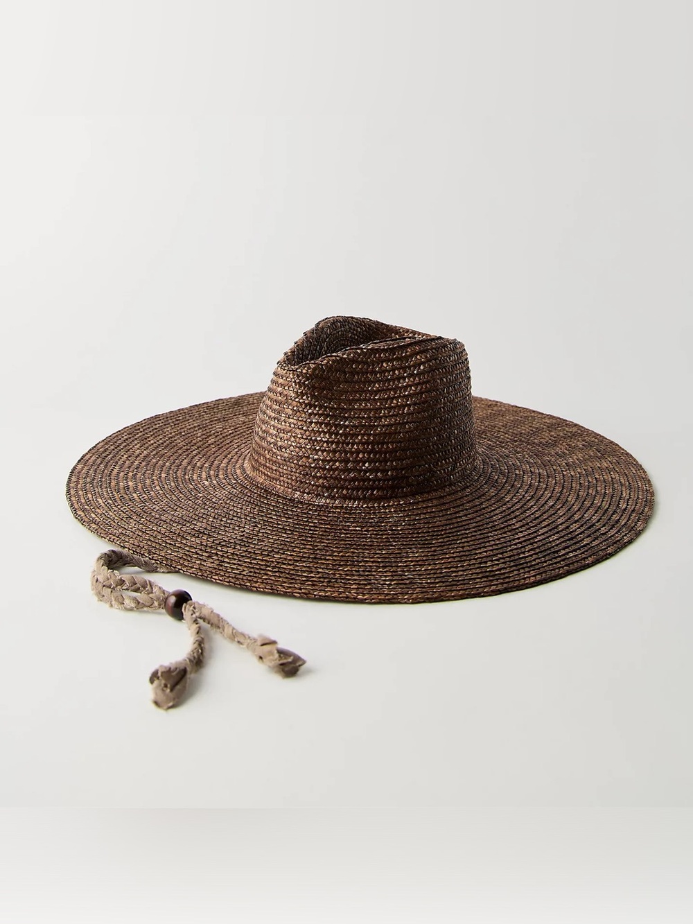 NWT WYETH Brie Wide Brim Wheat Straw Rancher in Coffee $98 online